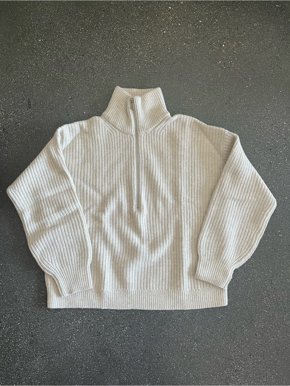 Everlane The Felted Merino Half-Zip Sweater
